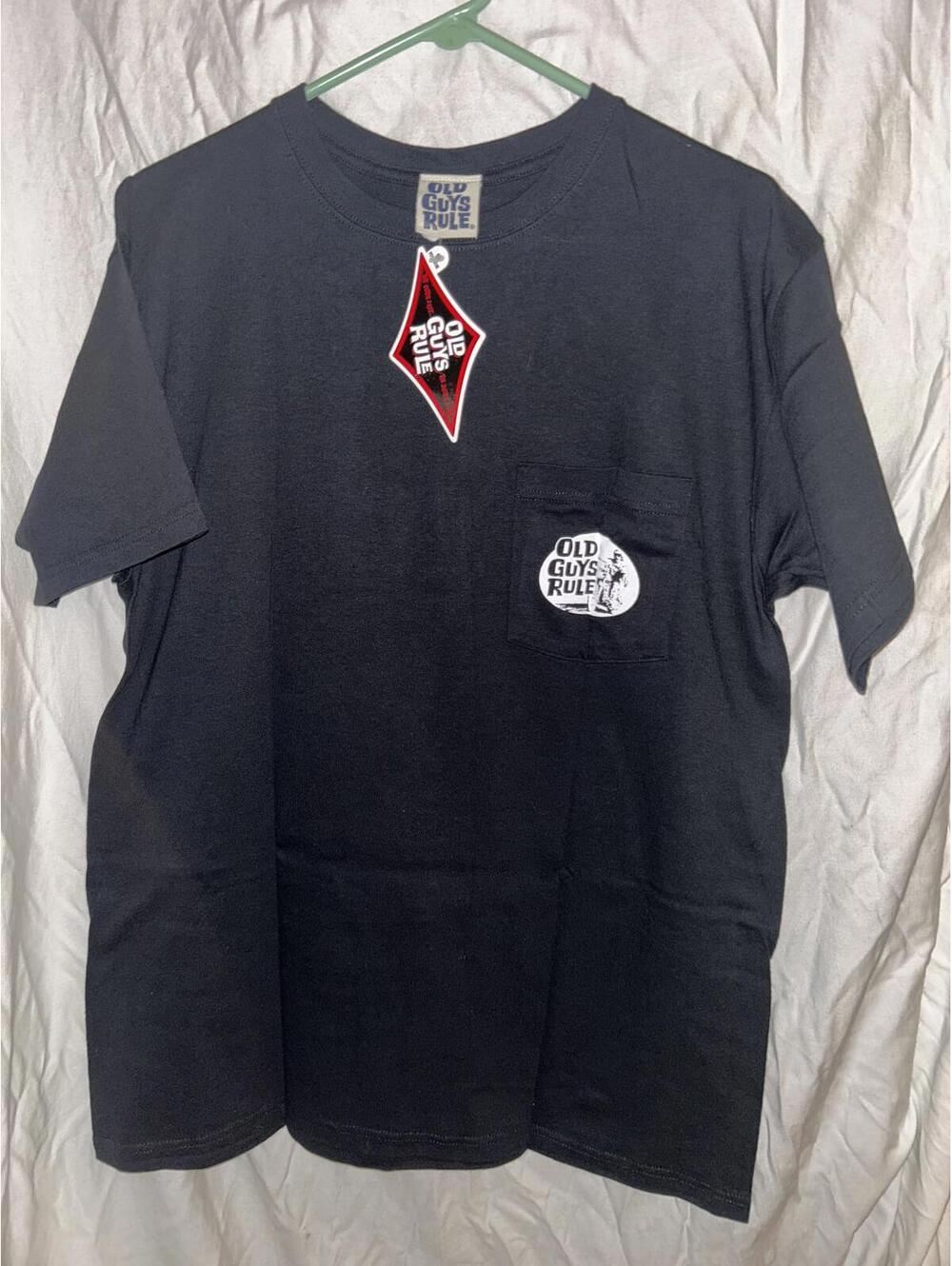 Old Guys Rule Loud and Proud Men's Motorcycle Pocket T-Shirt XXL